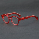 Benet Retro Acetate Glasses Frame Round Frames Southood Red